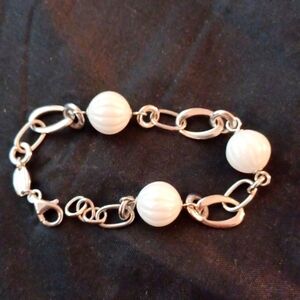 Fossil bracelet 7 inches 925 silver